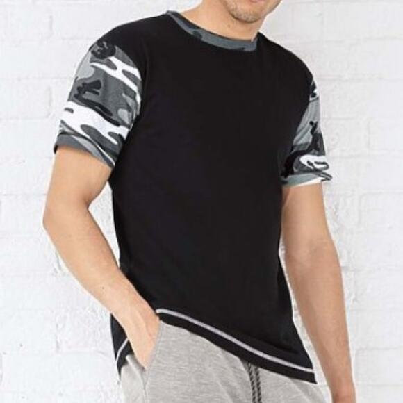 Code Five Adult Fashion Camo Tee Natural/Green Woodland/Orange Size Large - Picture 3 of 3